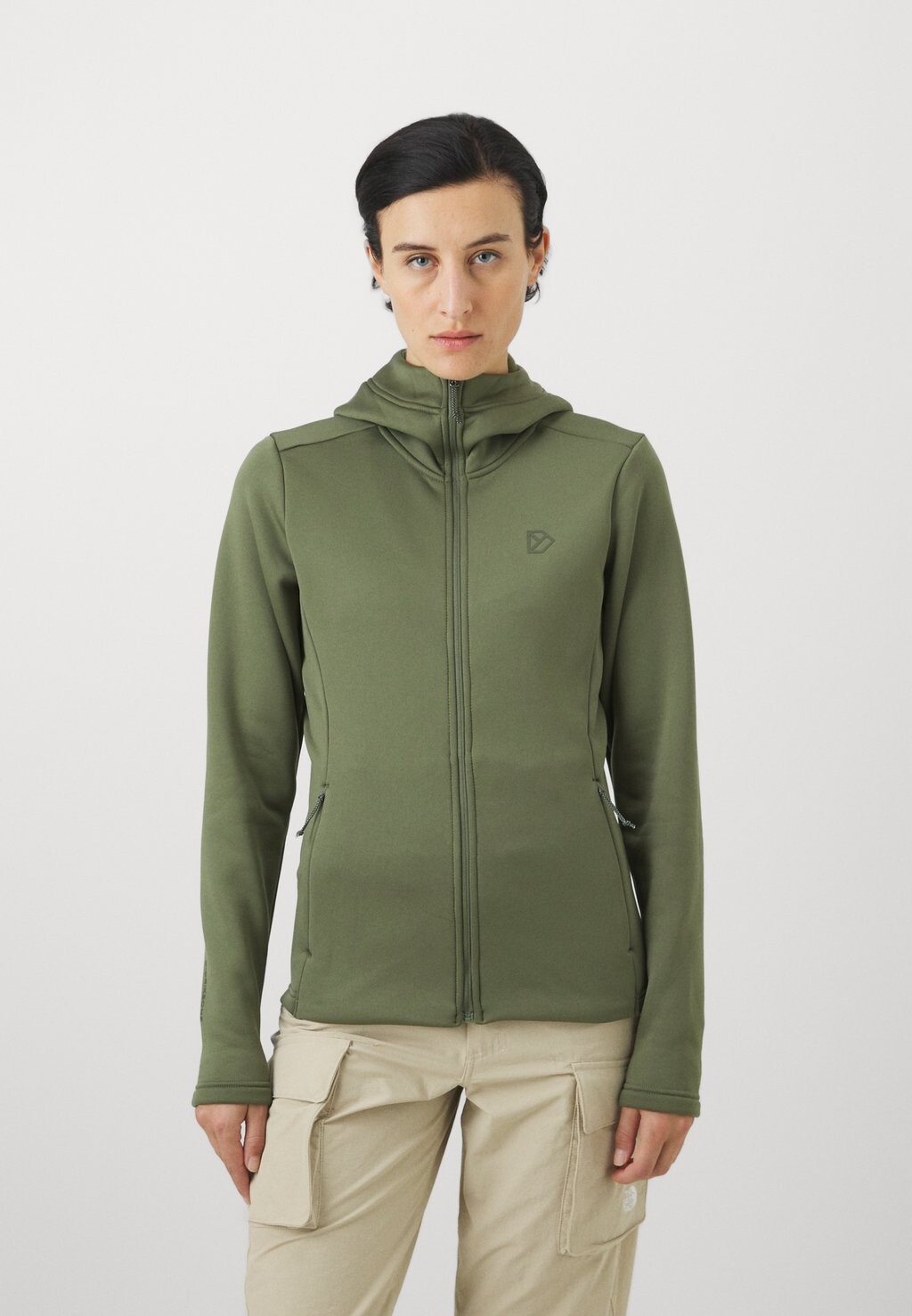 

Флисовая куртка ANNELI FULLZIP Didriksons, зеленый
