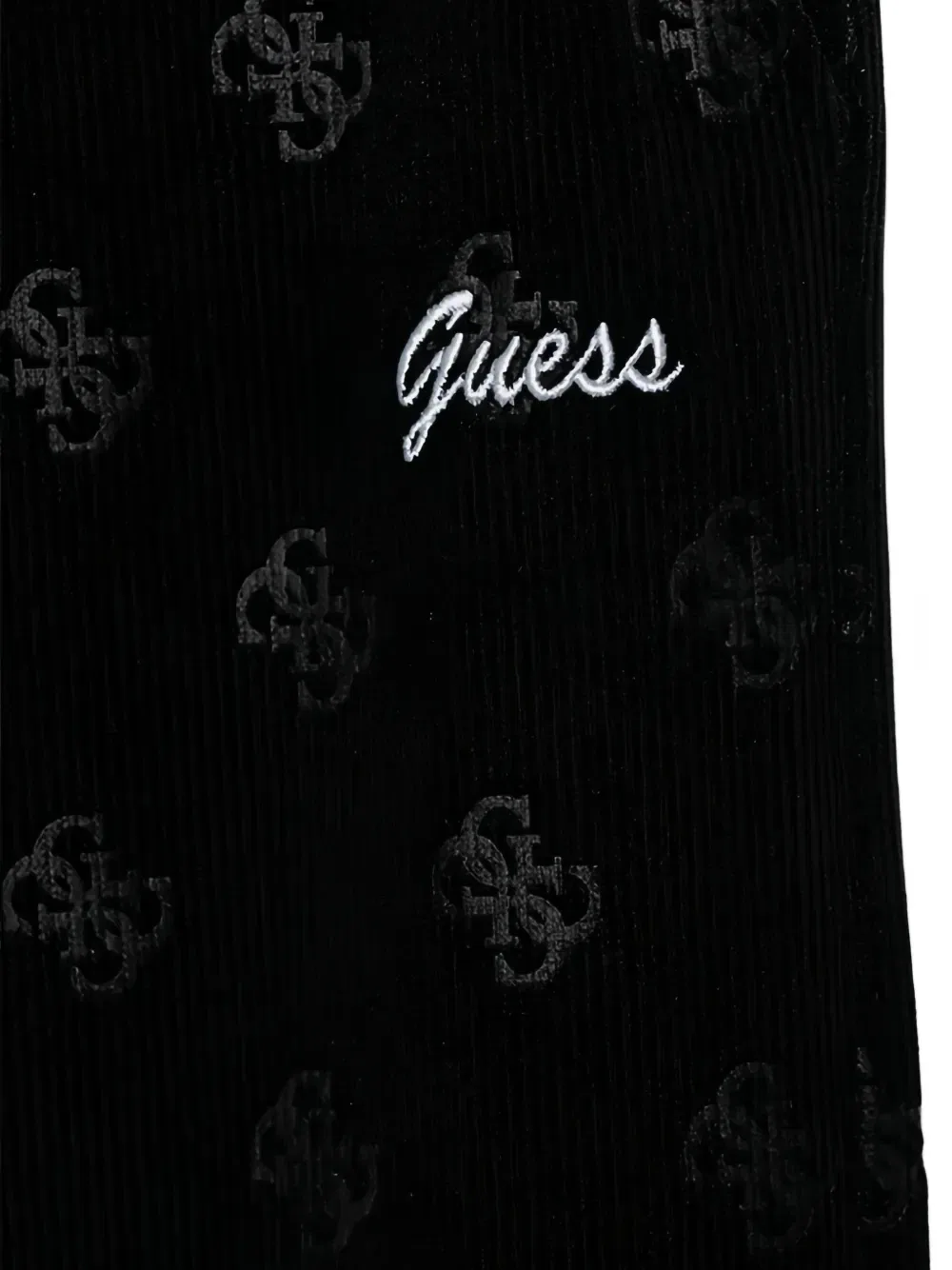 Спортивные брюки с монограммным узором GUESS Kids, черный — фото 3