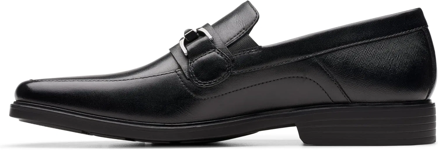 Лоферы Clarkslite мужские, из натуральной кожи, черный Clarks — фото 4
