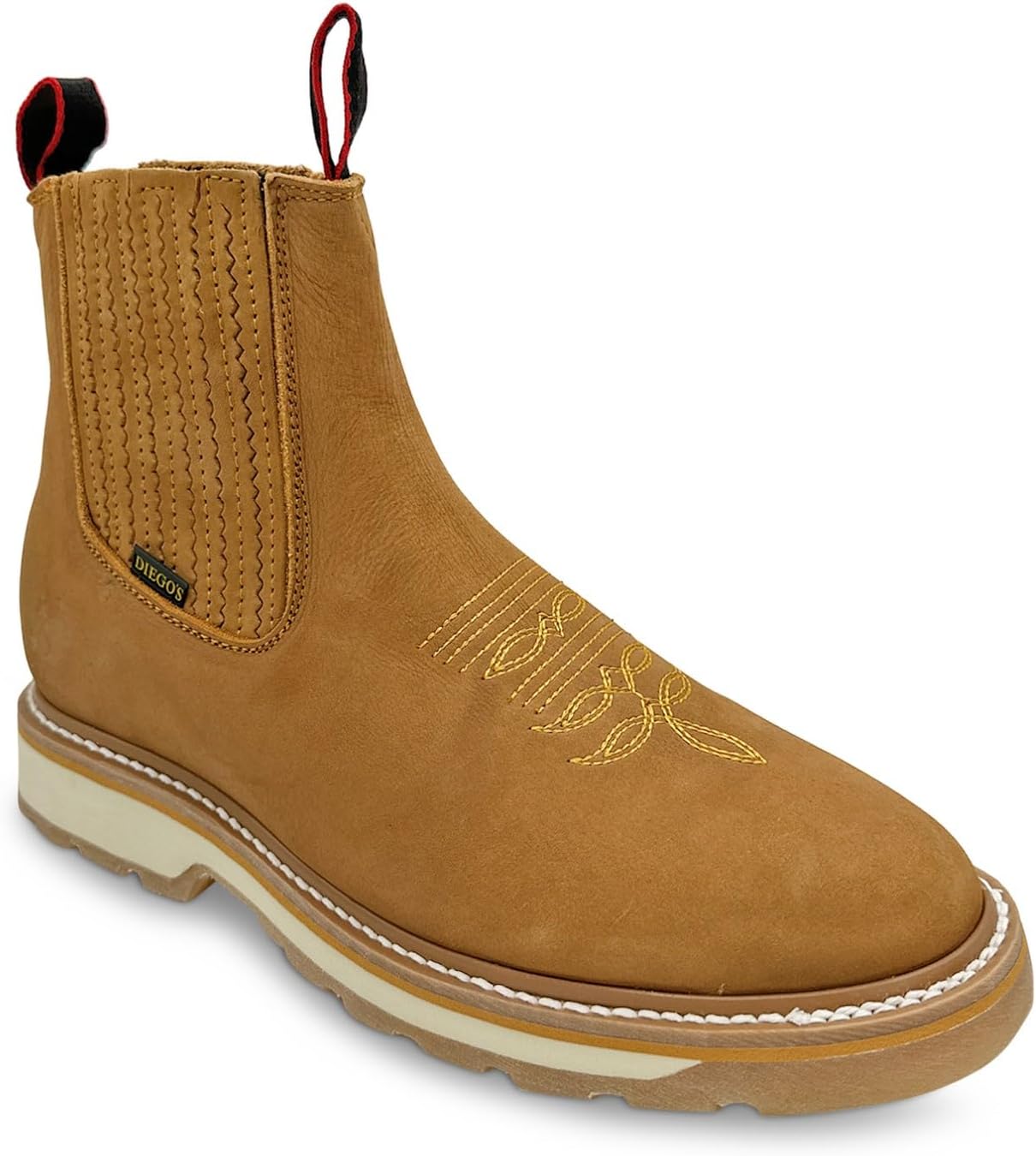 

Мужские короткие ковбойские ботинки Western Shops на щиколотку, мужские кожаные ботинки с мягким носком The Western Shops, Tobacco