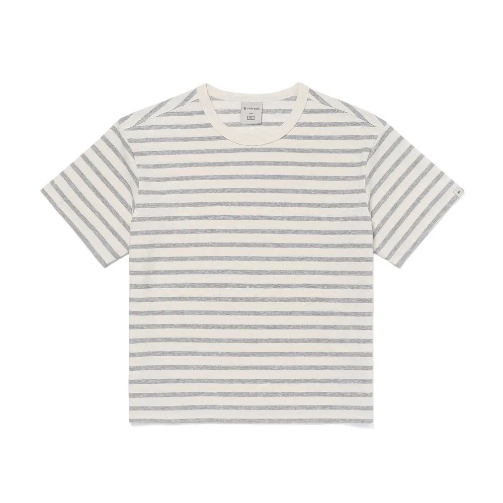 Детская полосатая футболка Sorona серая от Snowpeak Apparel Kids — фото 2