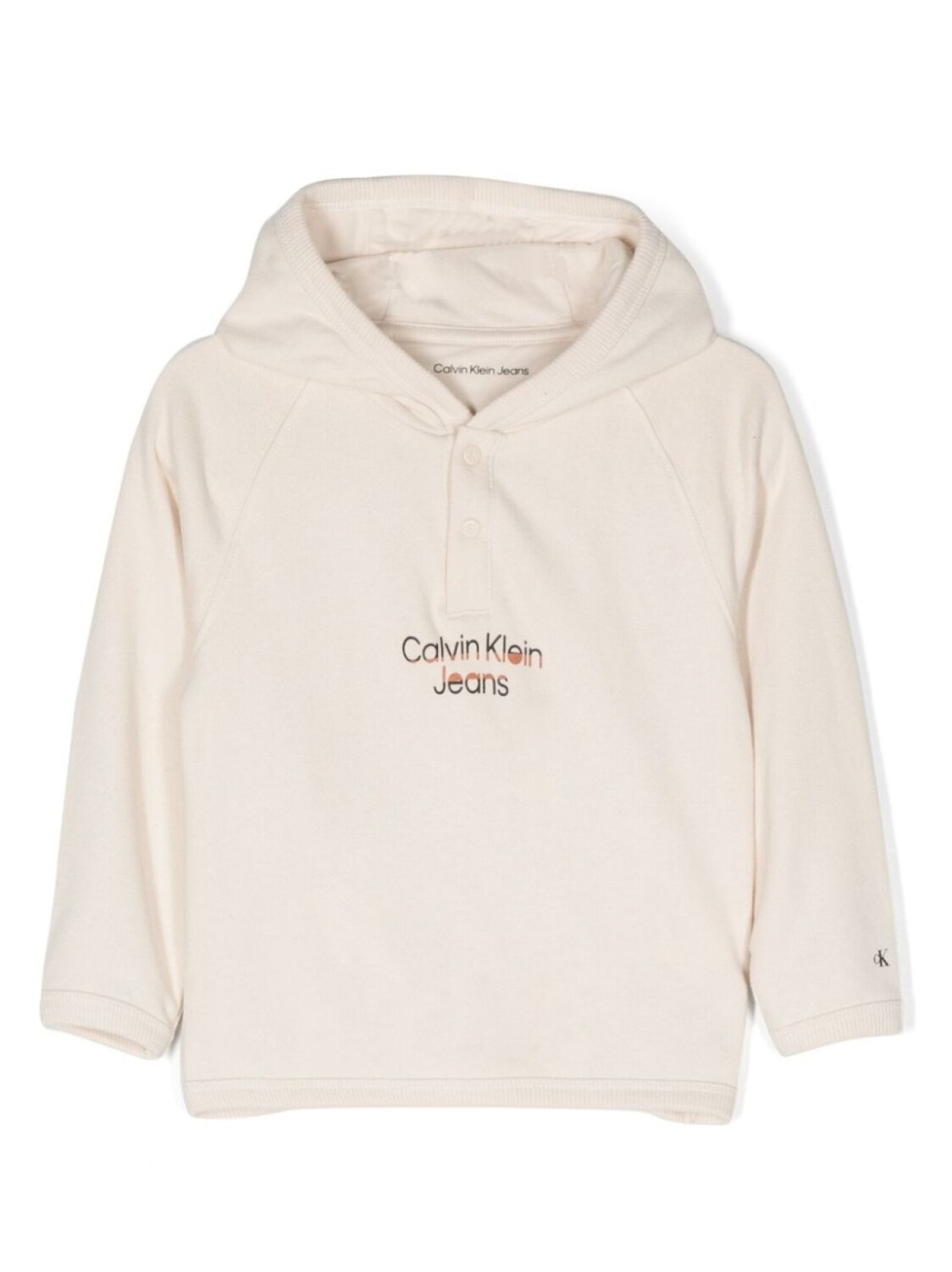 

Худи с логотипом Calvin Klein Kids, нейтральный цвет