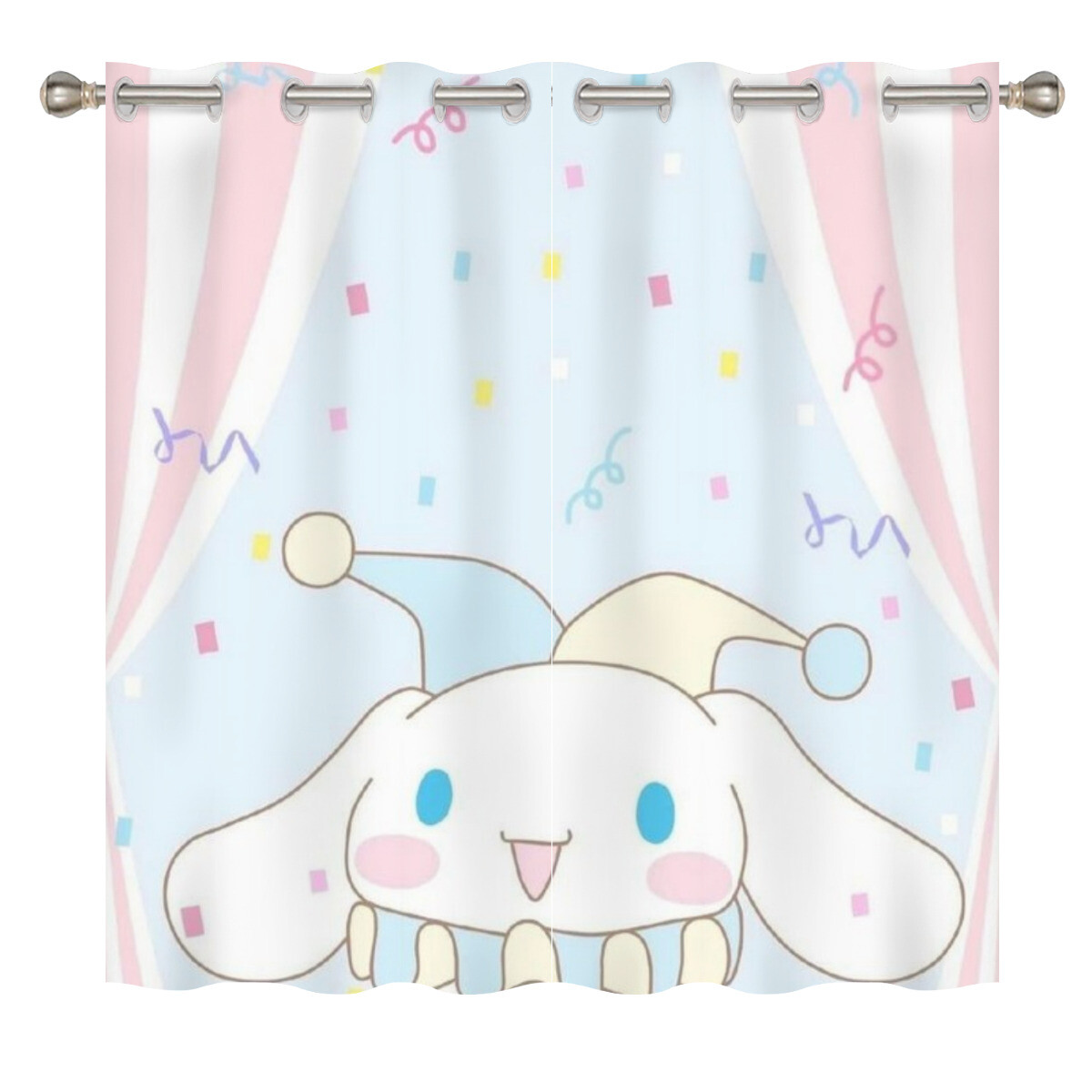 

Плотные шторы Cinnamoroll 86 x 84 дюйма, разноцветный