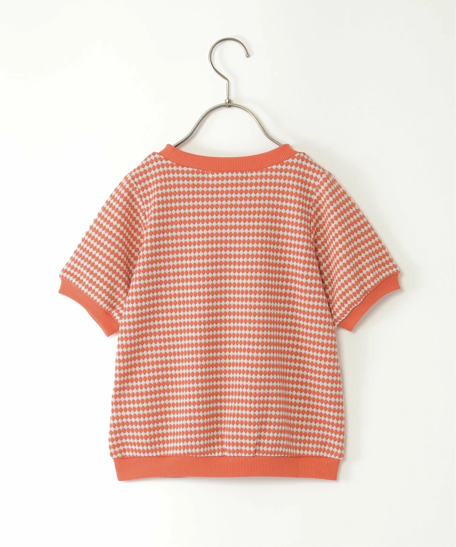Пуловер из жаккардовой ткани с сотовым узором (120-160 см) Ikka, orange — фото 3
