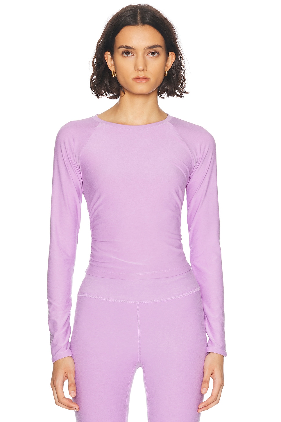 

Облегающий топ с длинным рукавом Featherweight Your Fit Beyond Yoga, Lilac Petal Heather