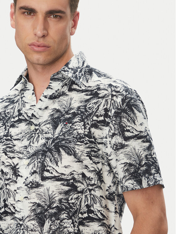 Рубашка обычного кроя Vacation MW0MW38587 Tommy Hilfiger, синий — фото 4