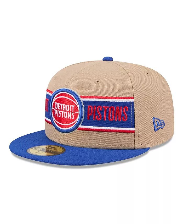 

Мужская коричнево-синяя кепка Detroit Pistons NBA Draft 59FIFTY 2024 59FIFTY New Era, мультиколор