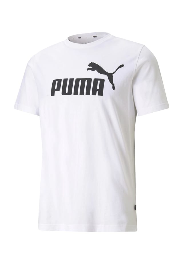 

Футболка "ess logo tee" хлопок с принтом логотипа Puma, белый