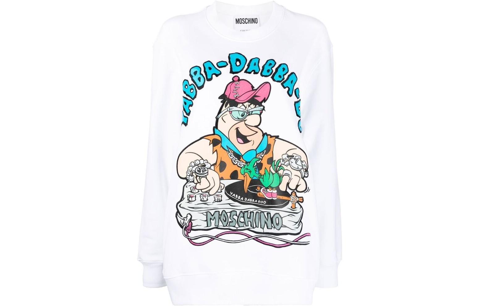

Женская белая толстовка MOSCHINO