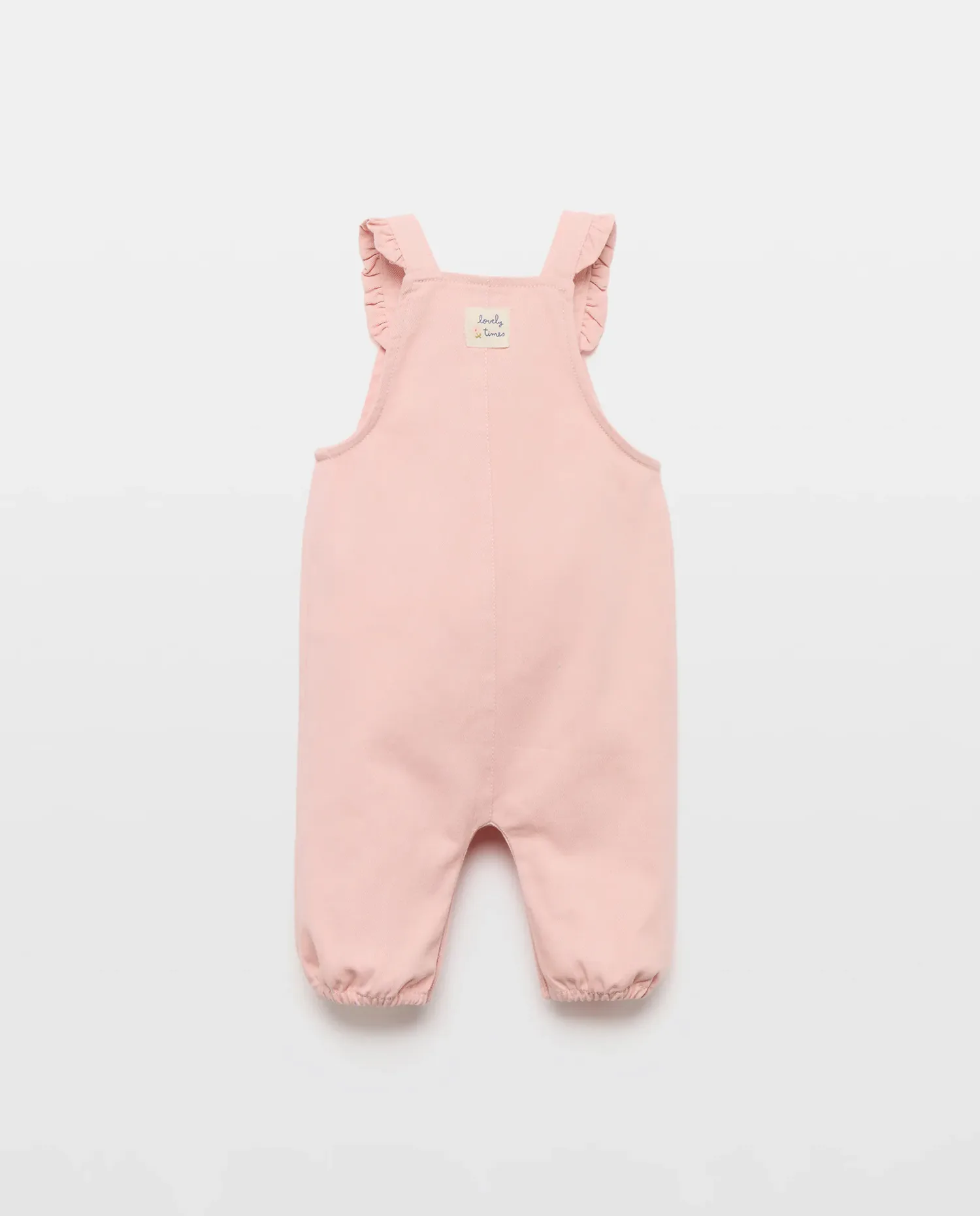 Комбинезон из саржевой ткани для девочки-ребенка Baby El Corte Inglés, розовый — фото 2