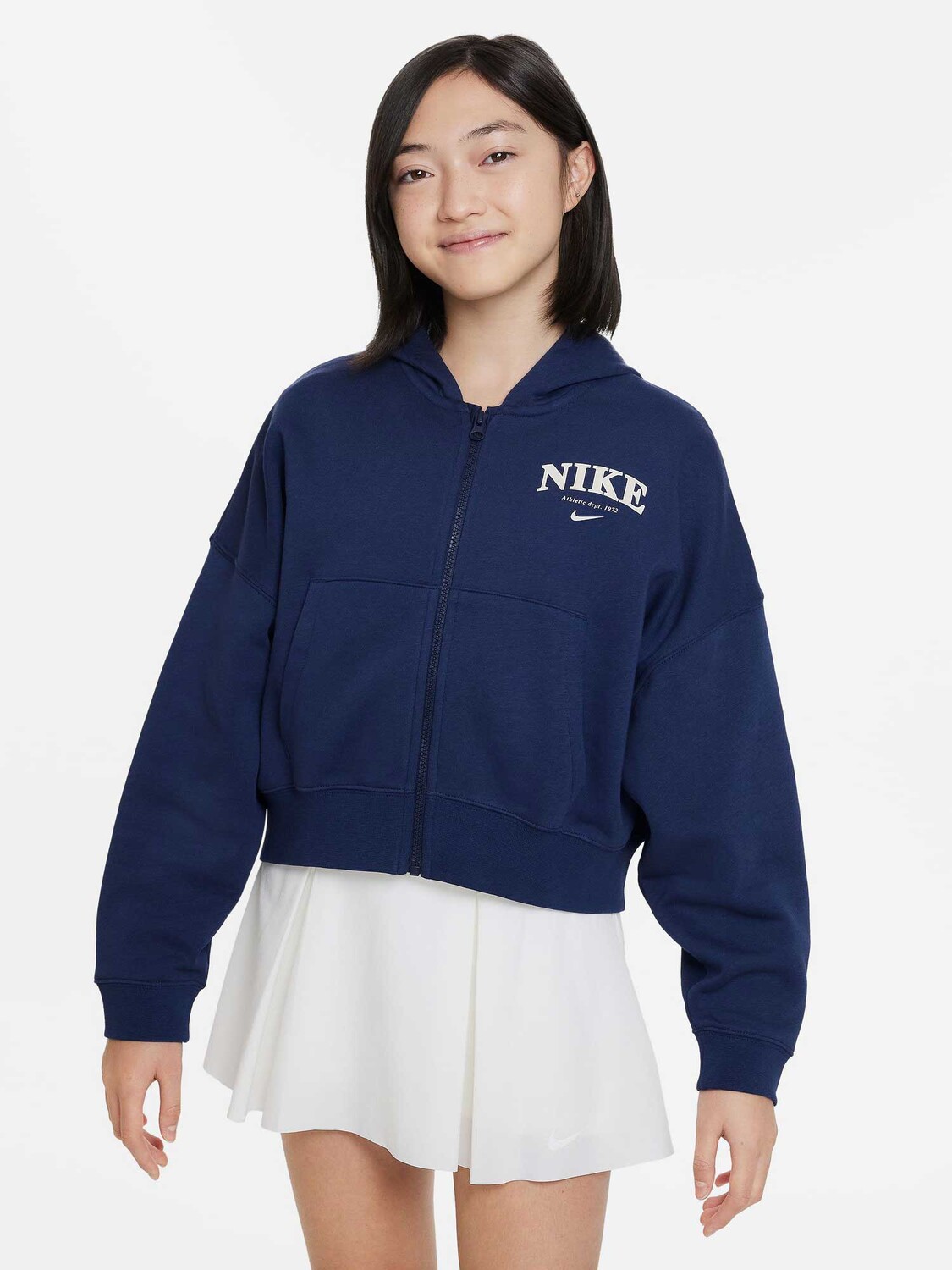 

Толстовка Nike G NSW TREND FLC FZ HOODIE PRNT, синий