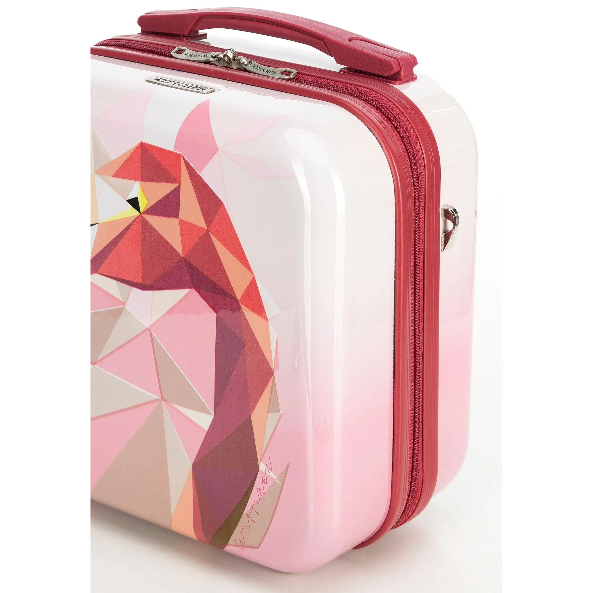 

Косметичка WITTCHEN "Young", розовая дорожная косметичка из жесткого АБС-пластика с принтом / WITTCHEN, розовый