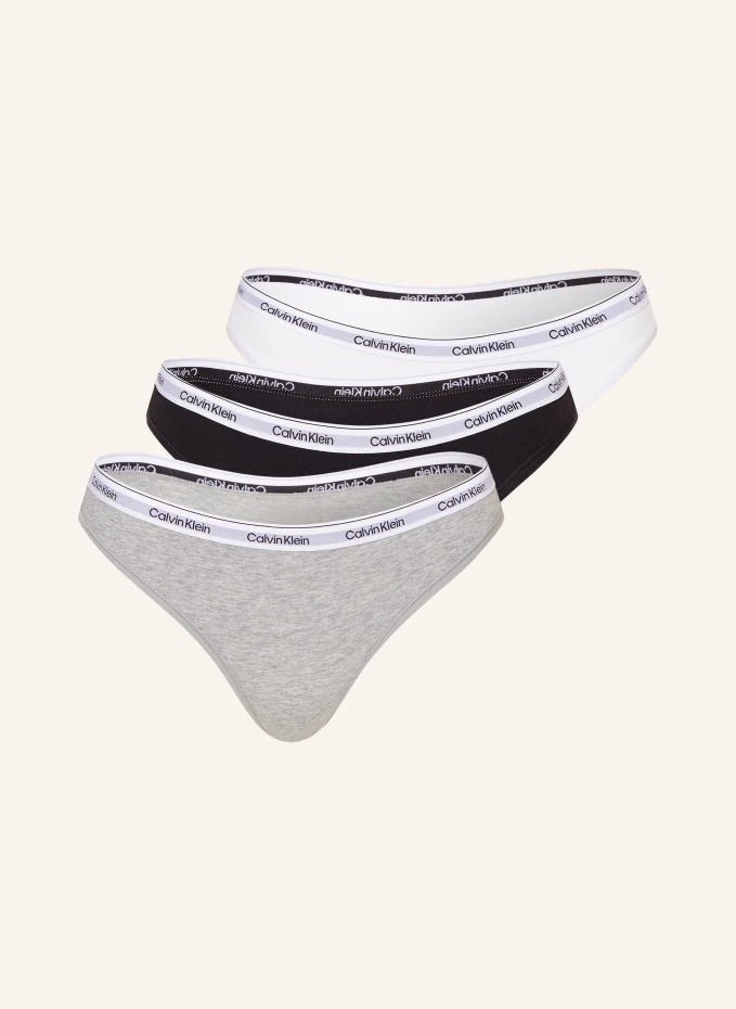 

Комплект из 3 трусов modern logo Calvin Klein, черный
