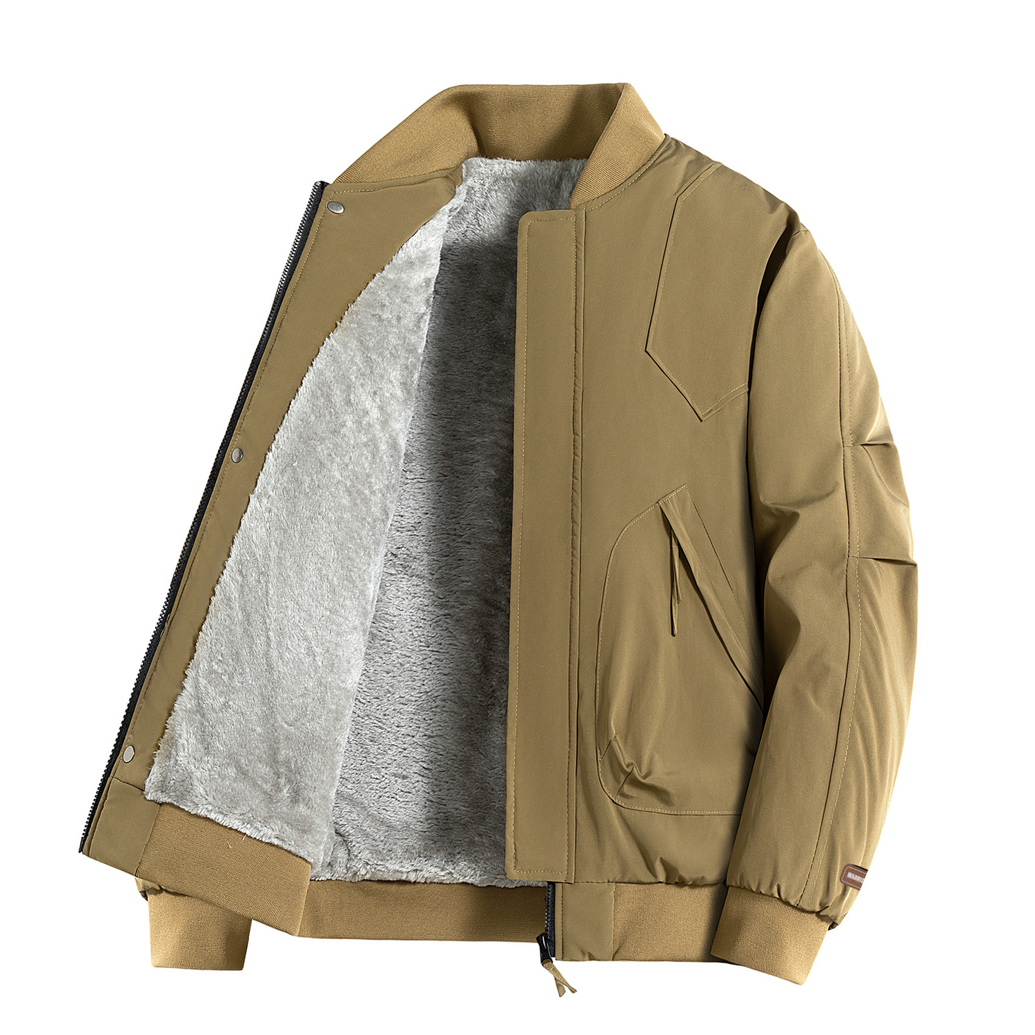

Куртка Unisex Stand Collar Moderate Workwear WARRIOR, коричневый[fleece-lined]