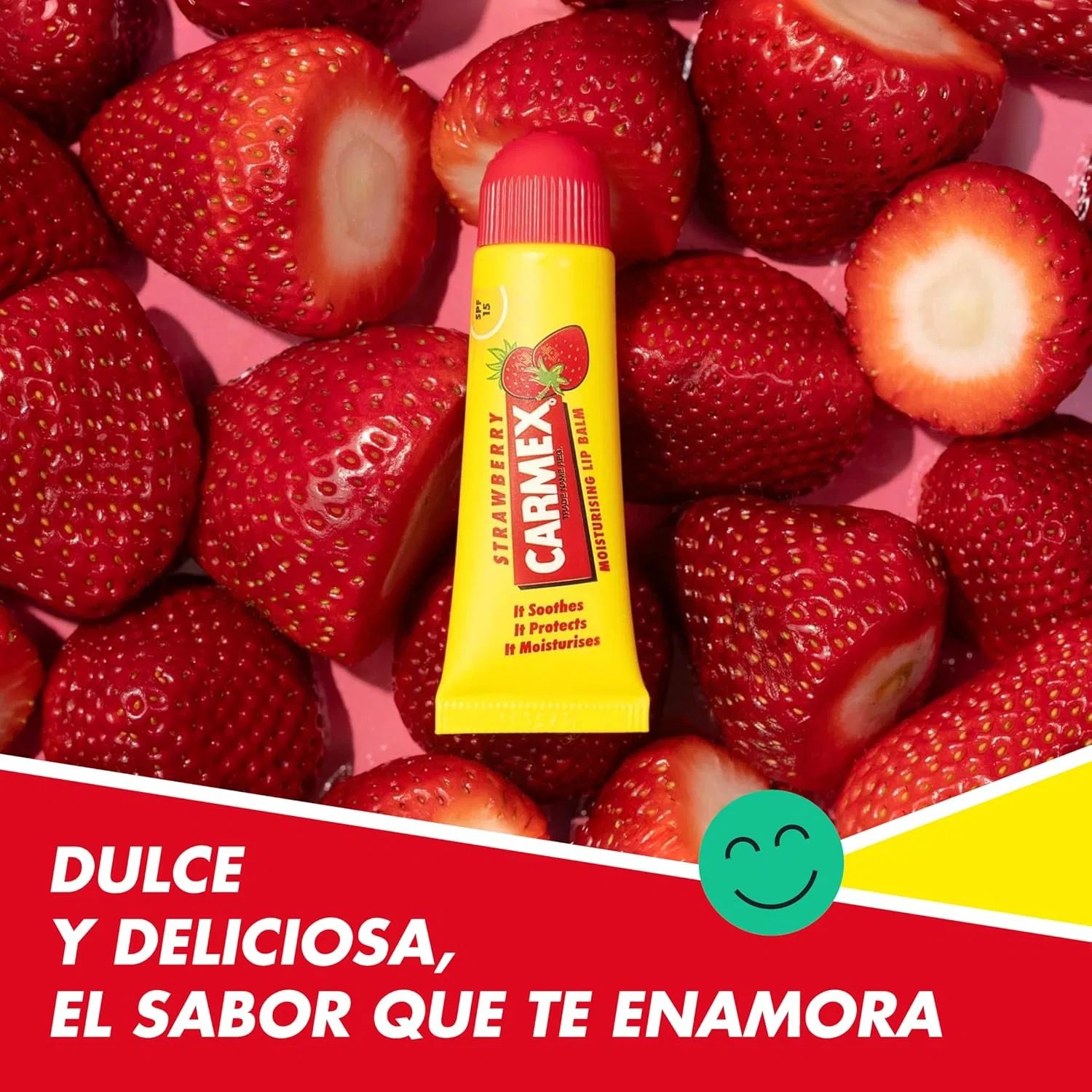 Бальзам для губ Carmex SPF 15 со вкусом клубники, 10 г Carmex — фото 3