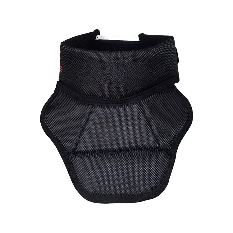 

He Jiagong 2025 Детский защитный воротник для хоккея, регулируемый универсальный размер, черный с красной биркой - с маской