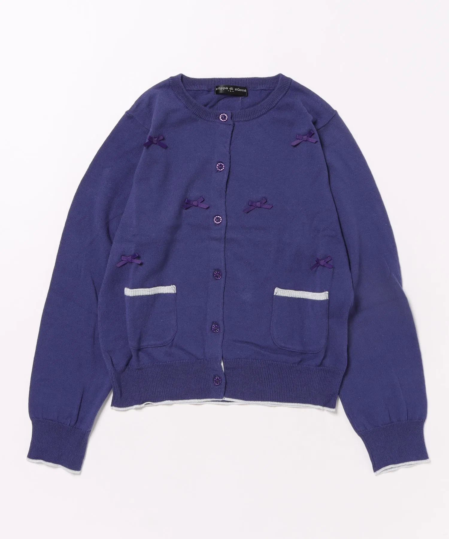 Вязаный кардиган с лентами — фото 4