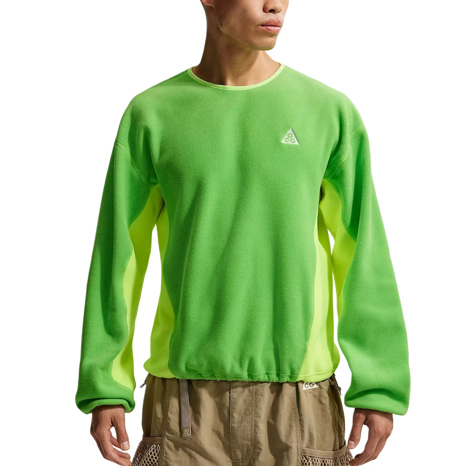 Толстовка ACG Wolf Tree FW25 мужская Nike, Bright Green/Neon Ice Yellow/Neon Ice Yellow/Mountain White