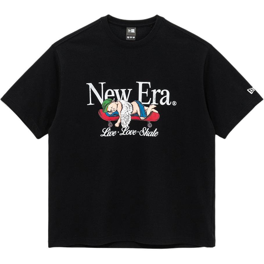 

New Era Футболка унисекс черная, Черный, New Era Футболка унисекс черная