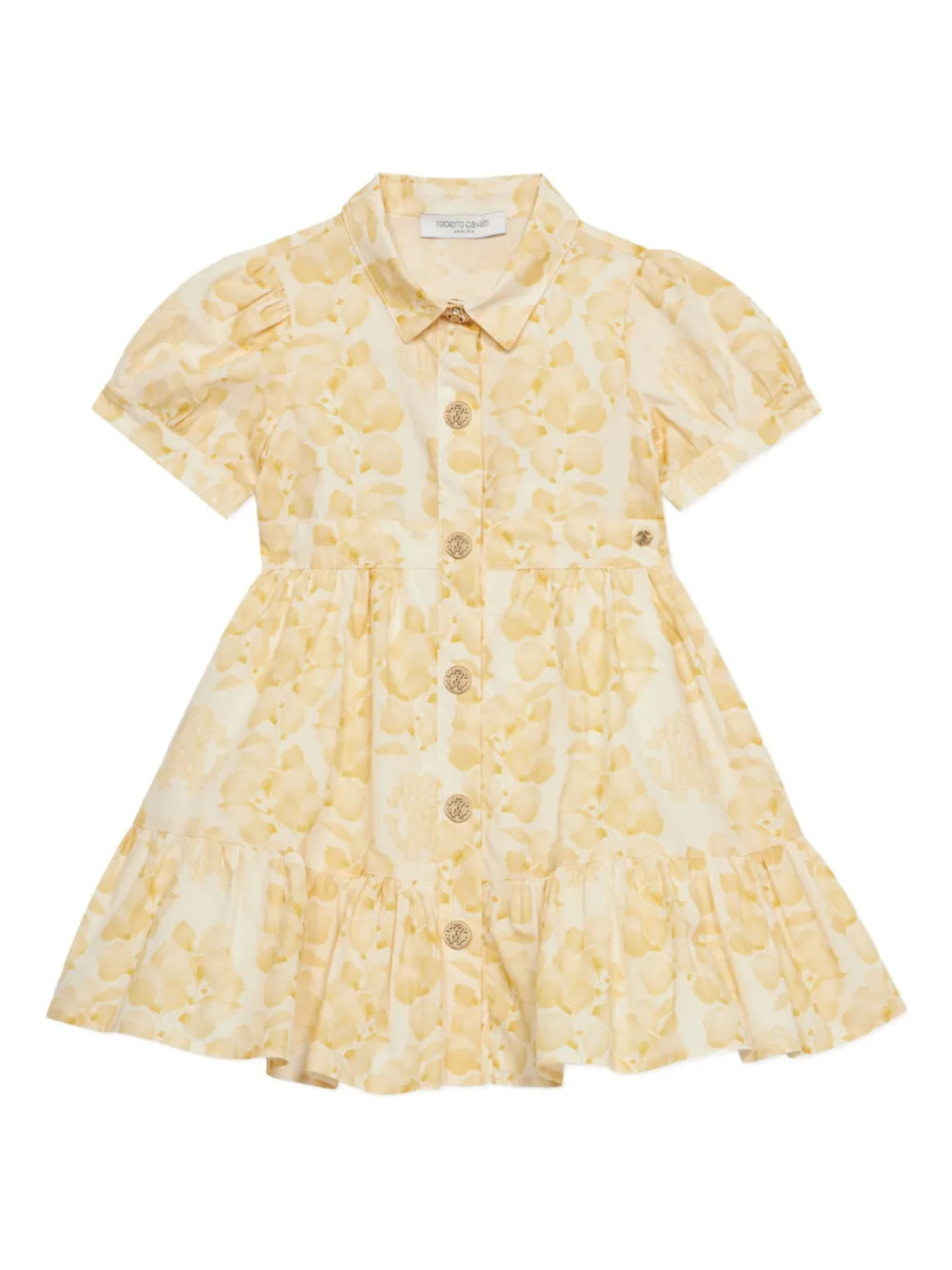 

Платье с оборками Roberto Cavalli Junior, желтый