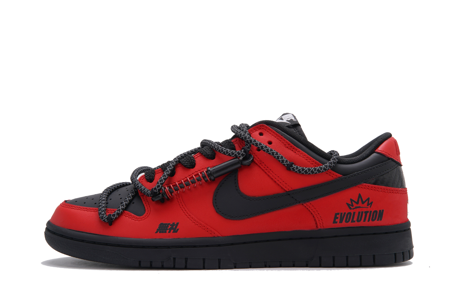 

Nike Мужские низкие скейтбордные кроссовки Dunk Red Anger, красно-черный
