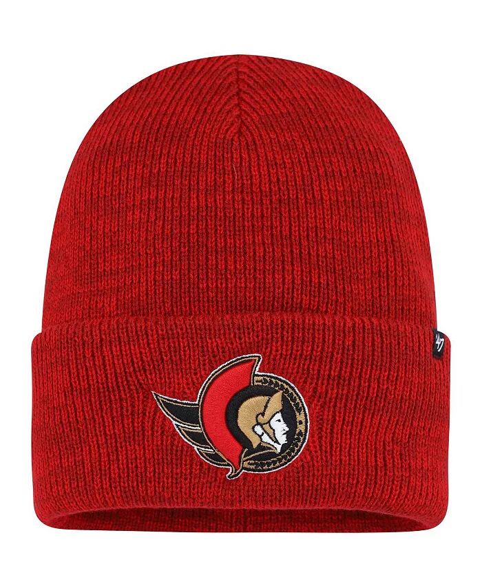 

Мужская красная вязаная шапка Ottawa Senators Brain Freeze с манжетами '47 Brand