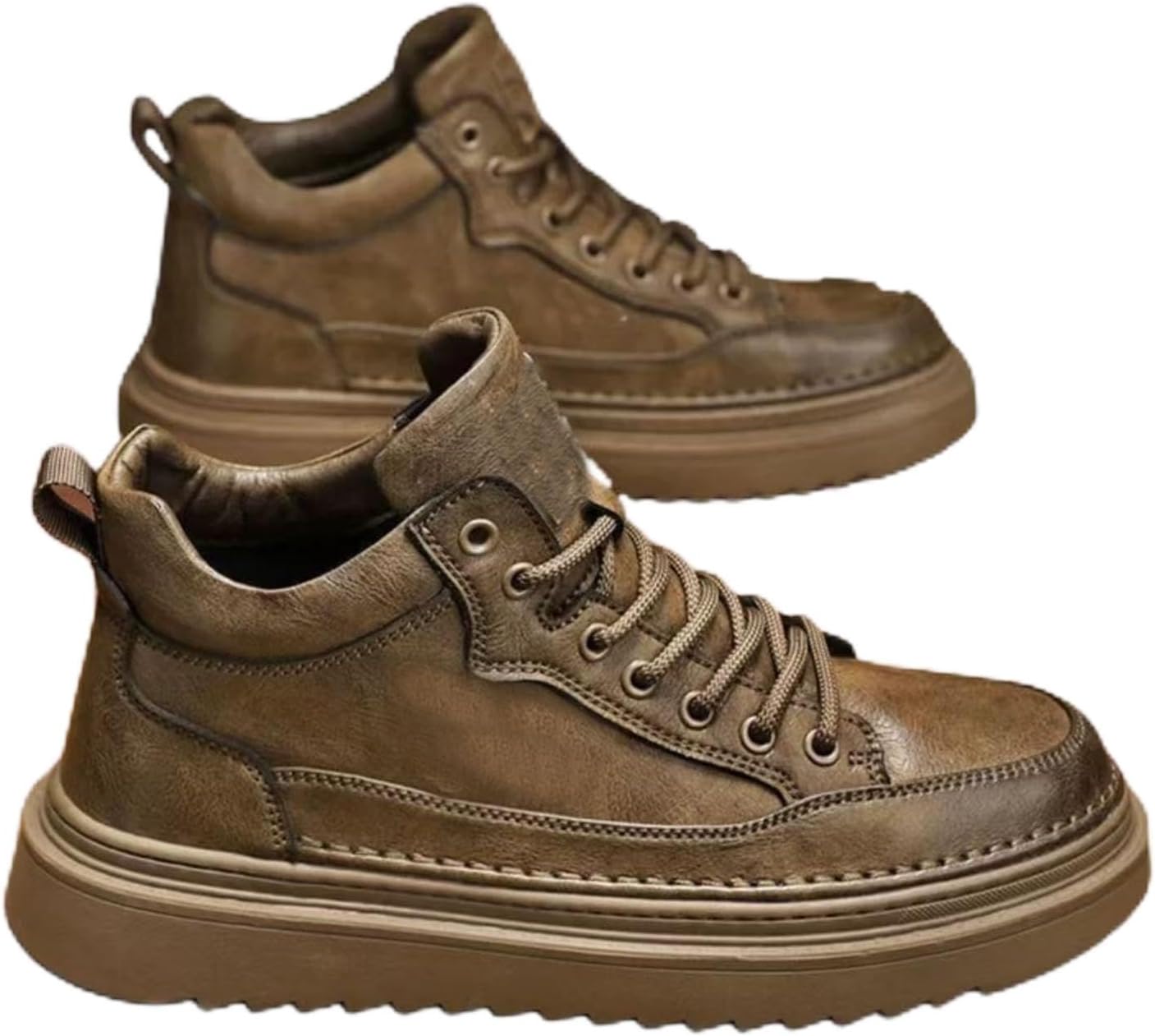 

Мужские ботинки, легкая защитная обувь для мужчин, нескользящие водонепроницаемые ботинки с композитным носком для строительства и походов Generic, Coffee-i