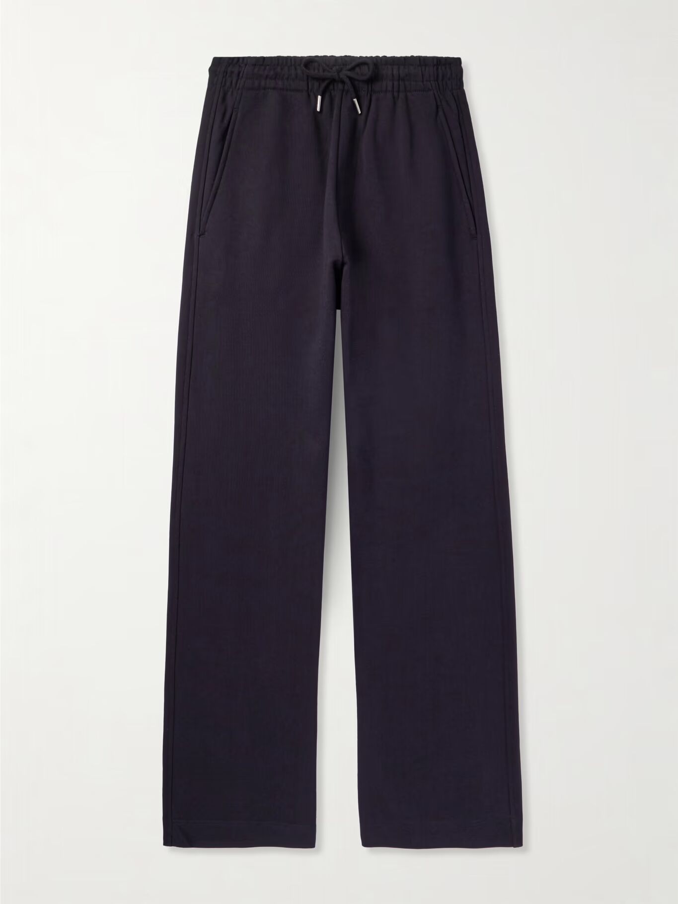 

Прямые спортивные штаны из хлопкового джерси DRIES VAN NOTEN, синий