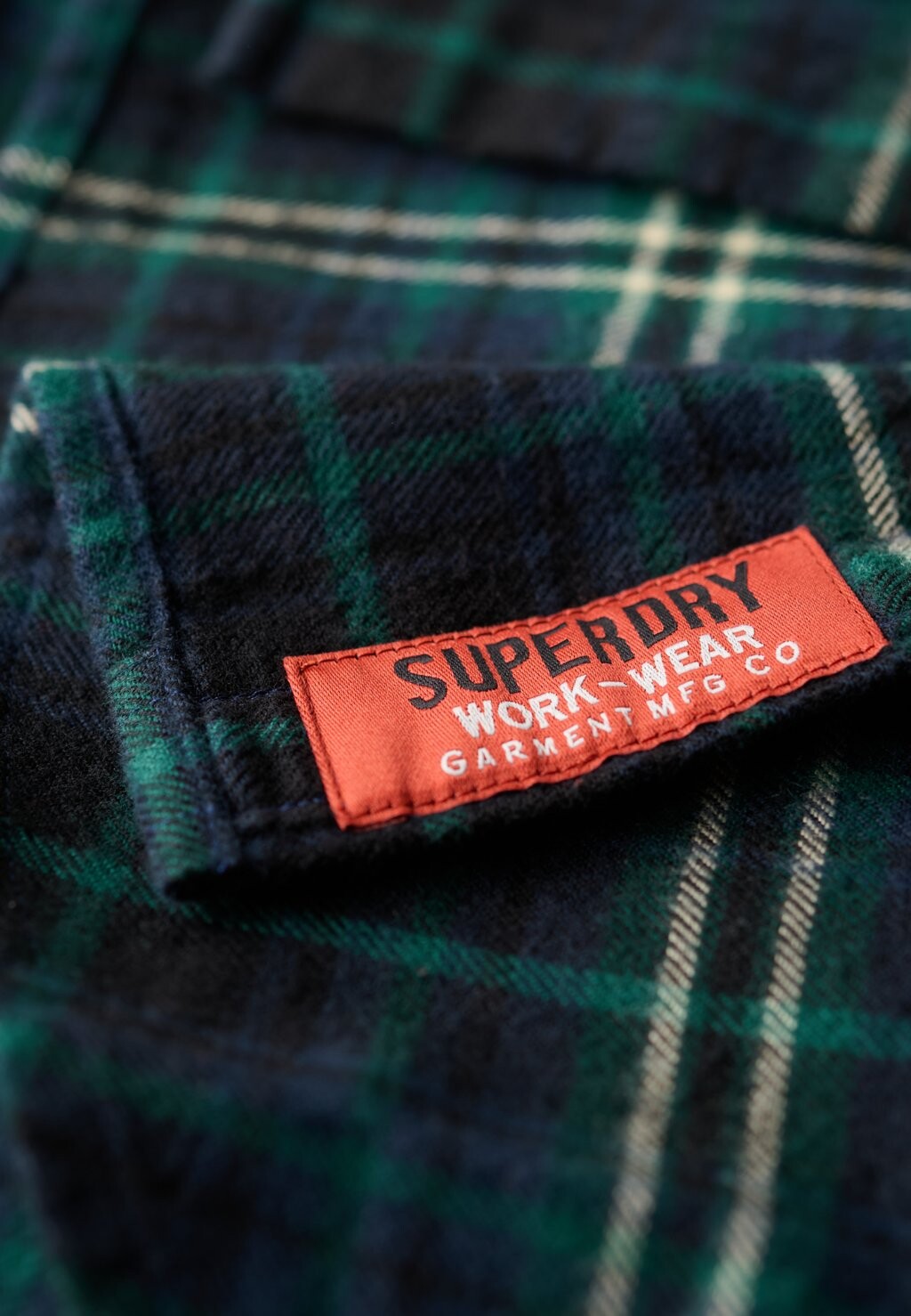 

Рубашка LUMBER Superdry, зеленый
