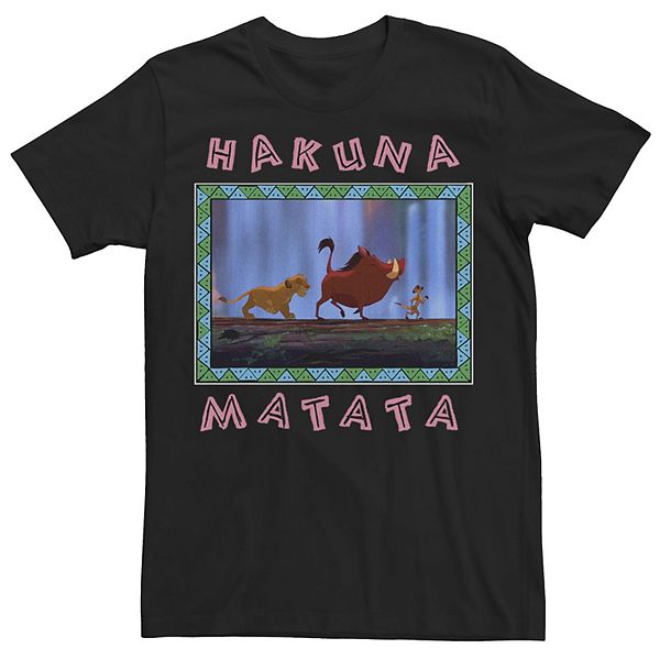 

Футболка The Lion King Big & Tall Hakuna Matata Pattern Square Disney