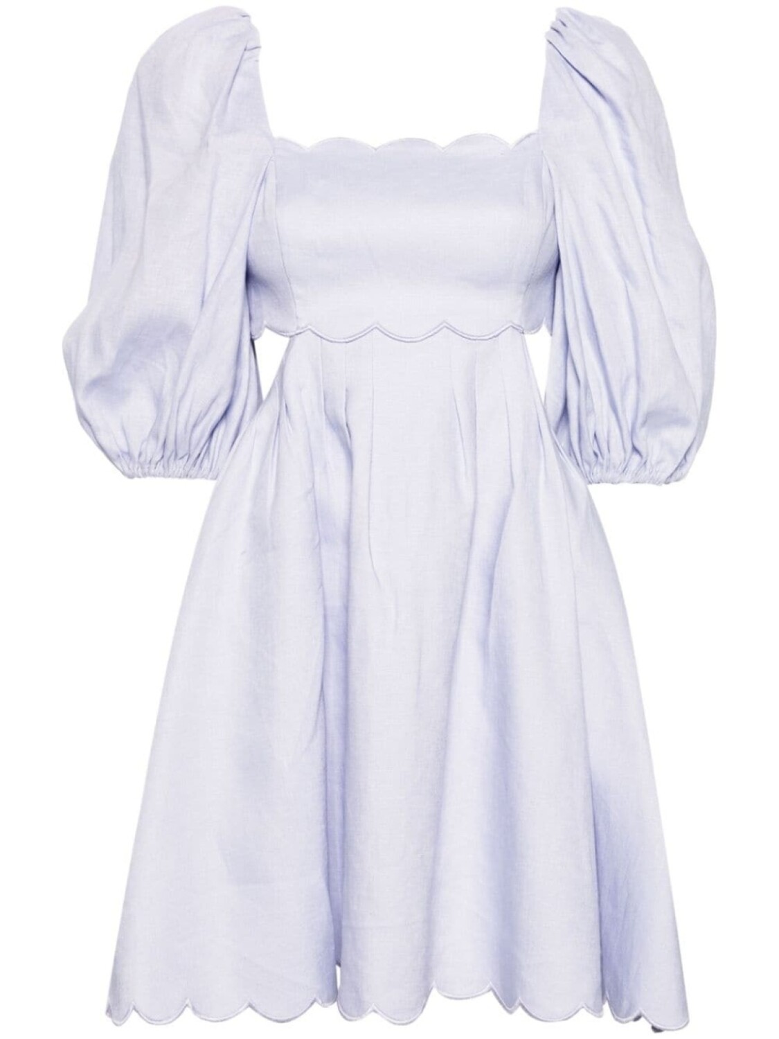 

ZIMMERMANN льняное платье мини Halliday, фиолетовый
