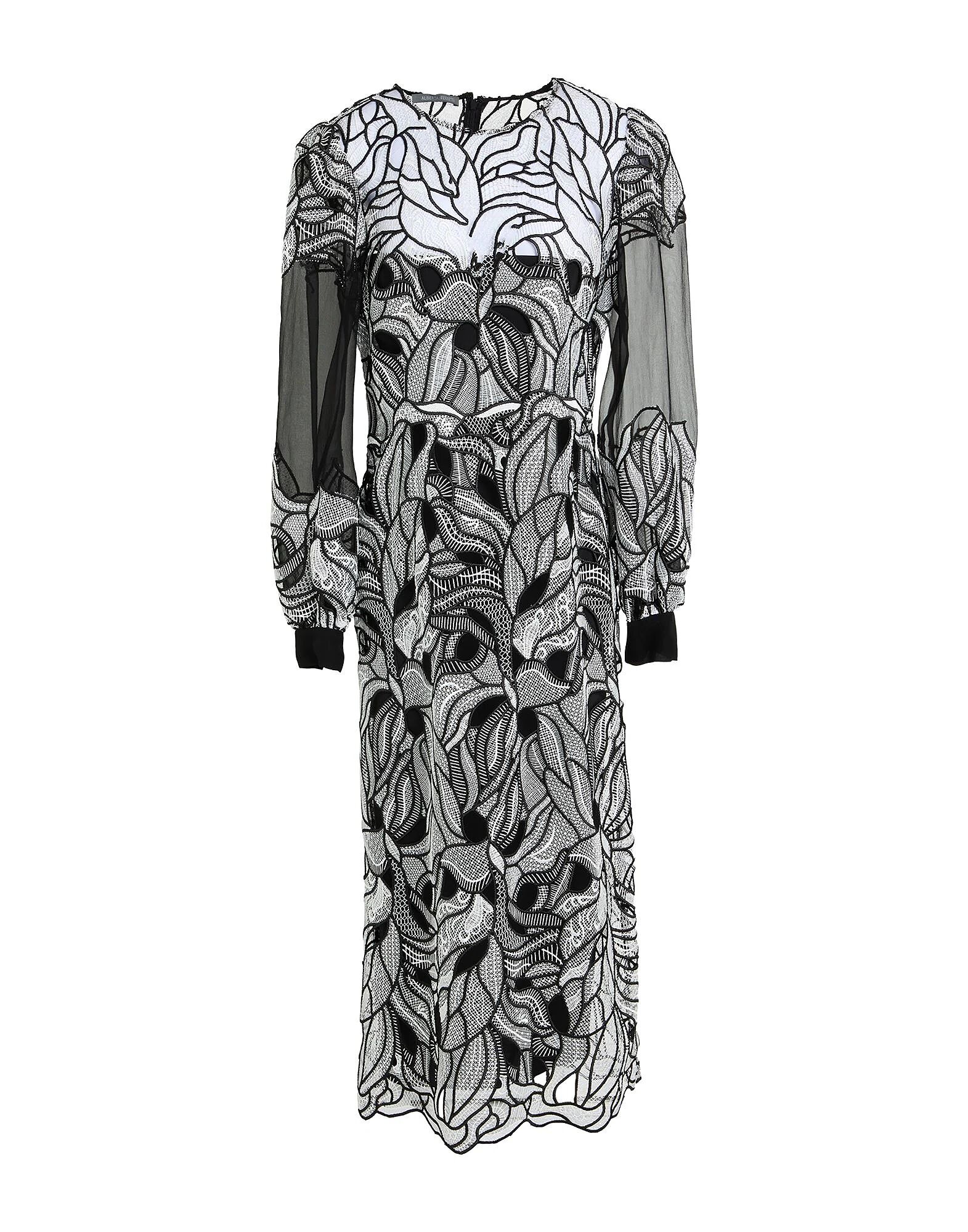 

Платье миди Alberta Ferretti, черный