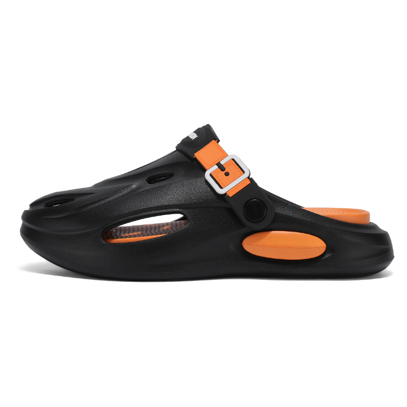

Hong Kong Meng Клоги унисекс черно-оранжевые, цвет Black Orange