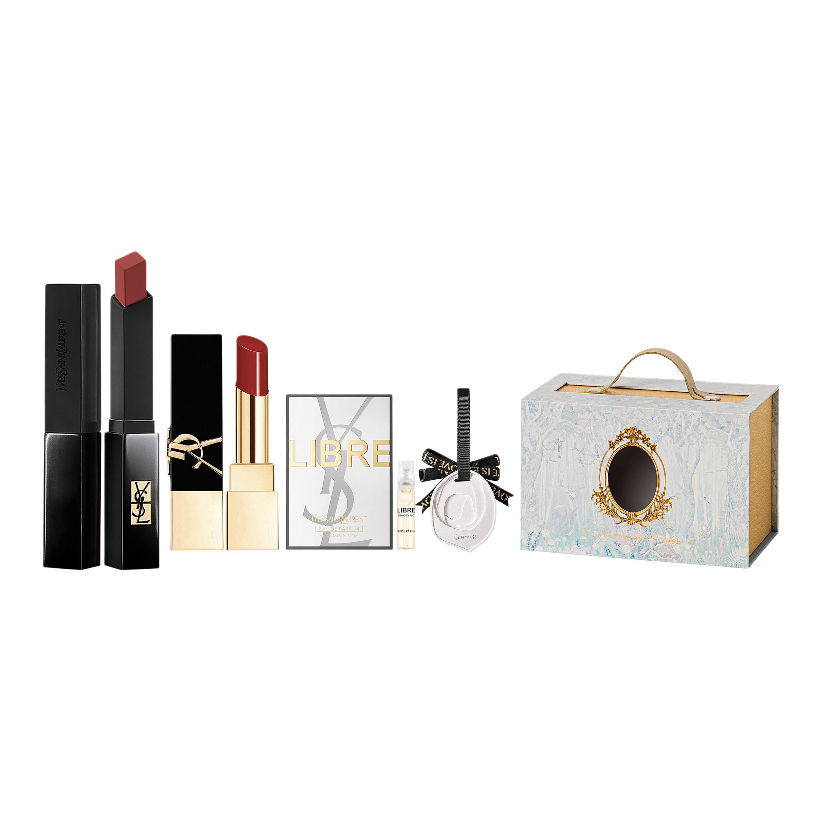 

Набор помад Luxury Premium Tie Dye Box, легко растушевывается, велюровое покрытие, натуральный матовый эффект, комплект из трех штук SAINT LAURENT