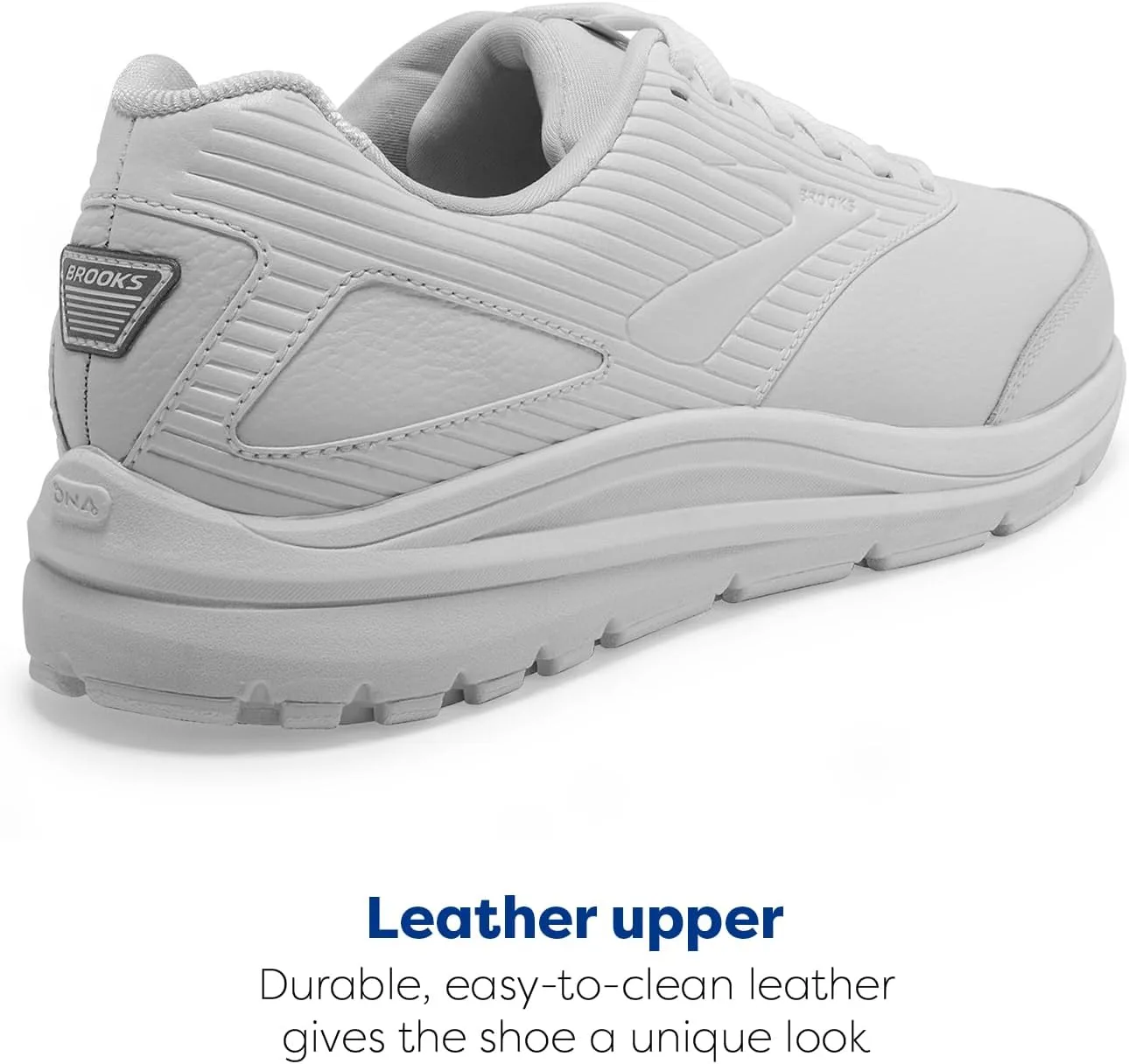 Мужские прогулочные кроссовки Brooks Addiction Walker 2 - узкая ширина, белый — фото 3