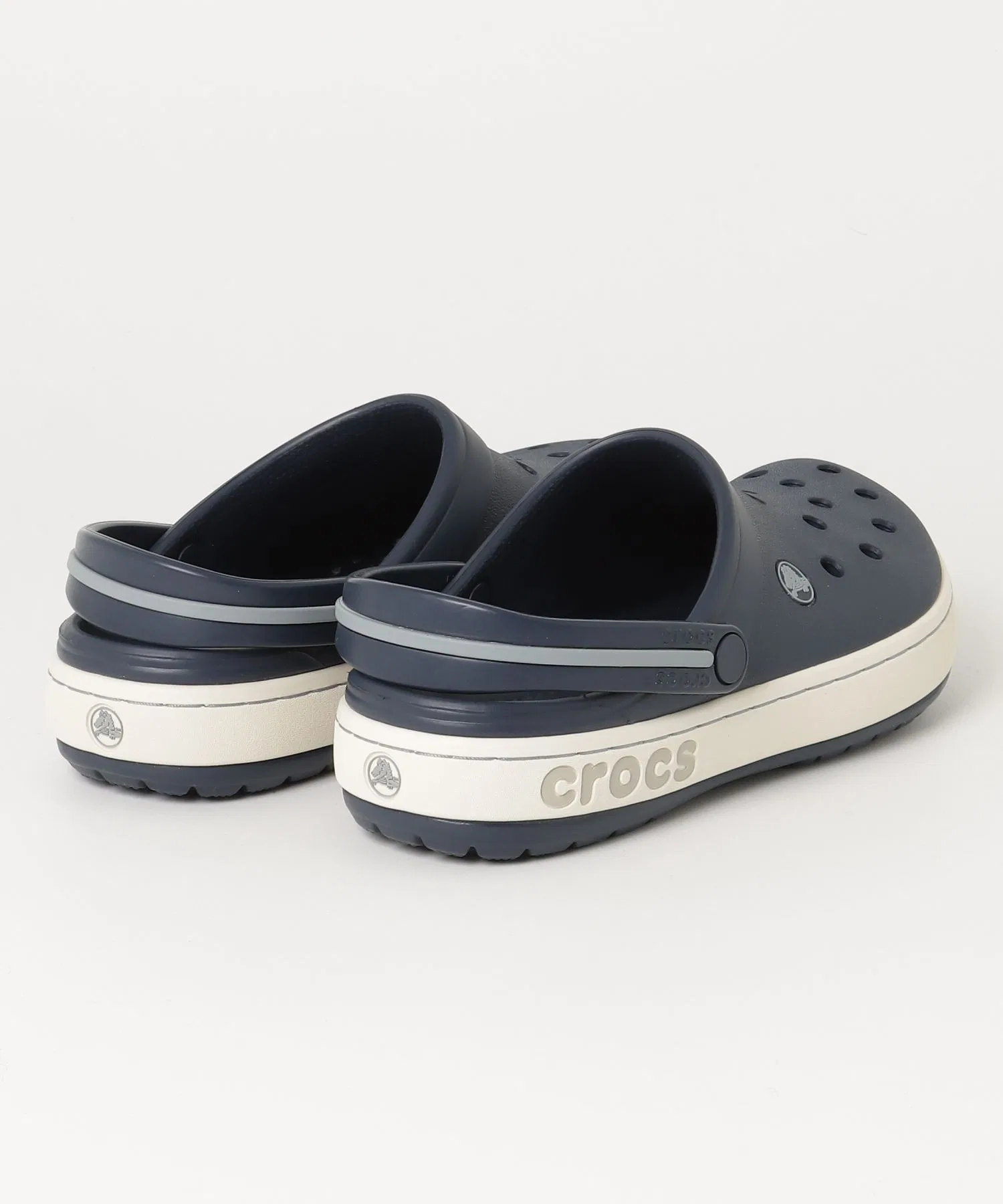 Унисекс сабо Crocs Crocband Heritage Clog тёмно-синие — фото 2