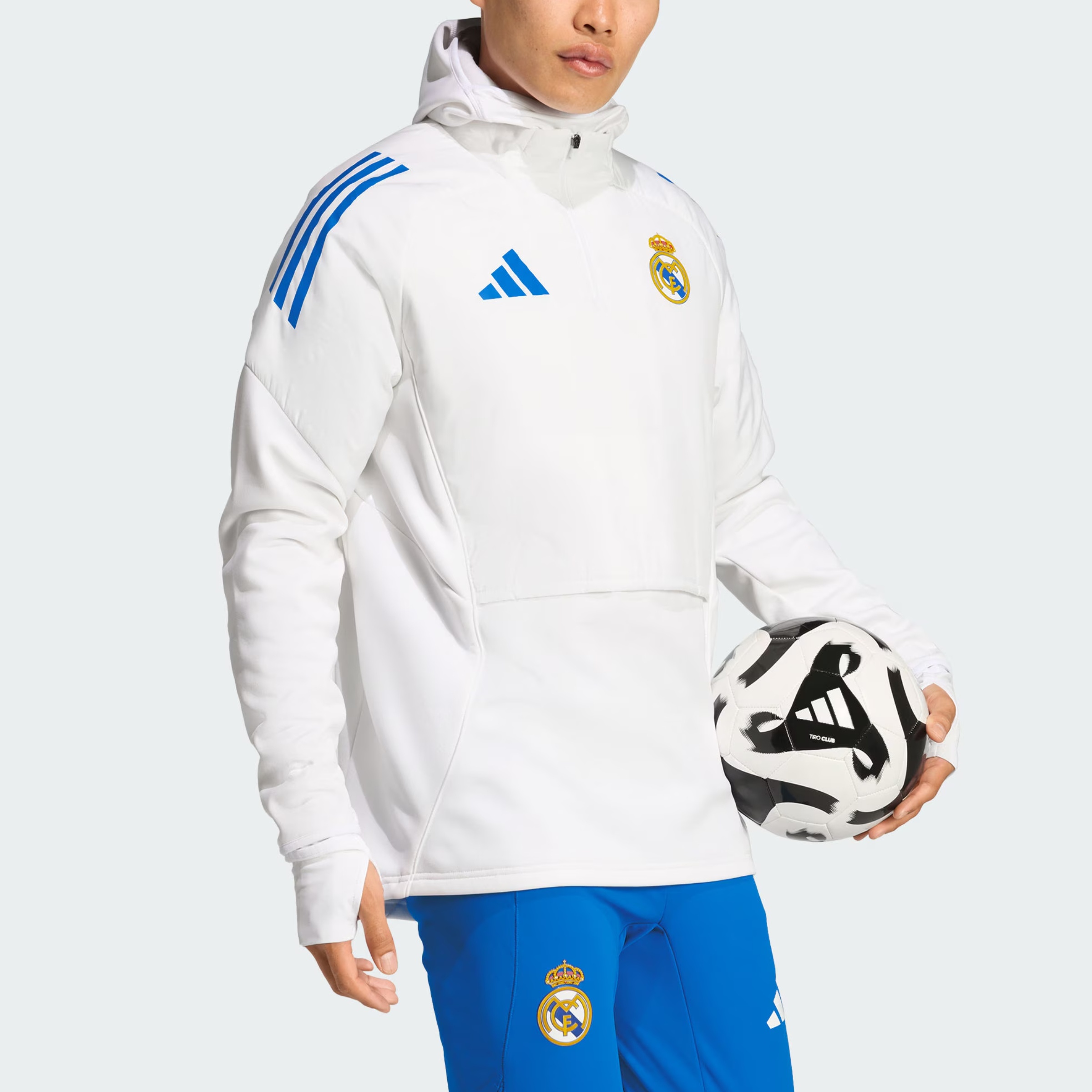 Футболка Real Madrid Tiro 25 Competition мужская Adidas, белый — фото 2