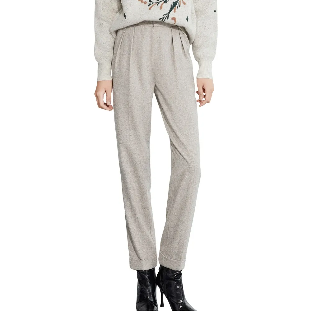 

Брюки Lily Twill Wool Haren, бежевый