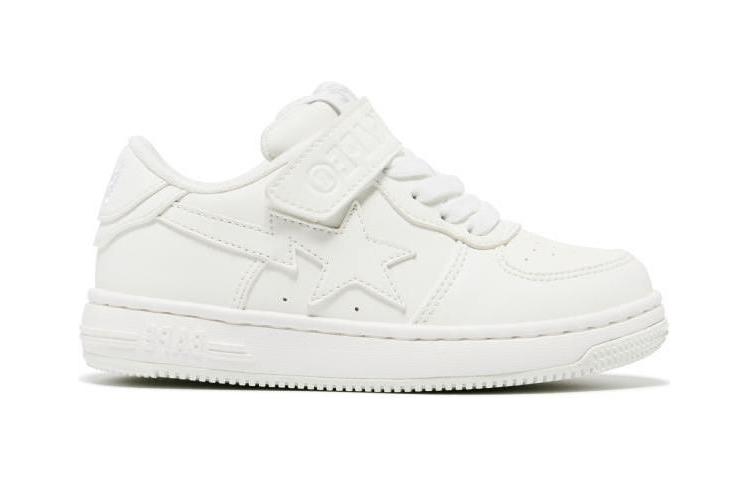 A BATHING APE Детские кроссовки для скейтбординга STA Low Top, белые, для детей от 3 до 7 лет — фото 2