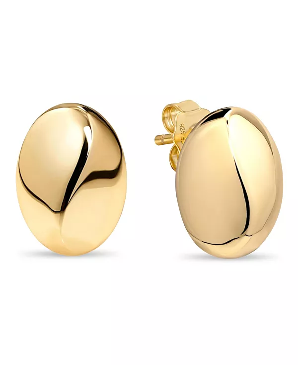 

Серьги-Гвоздики «Купол» из позолоченного стерлингового серебра Devata, gold