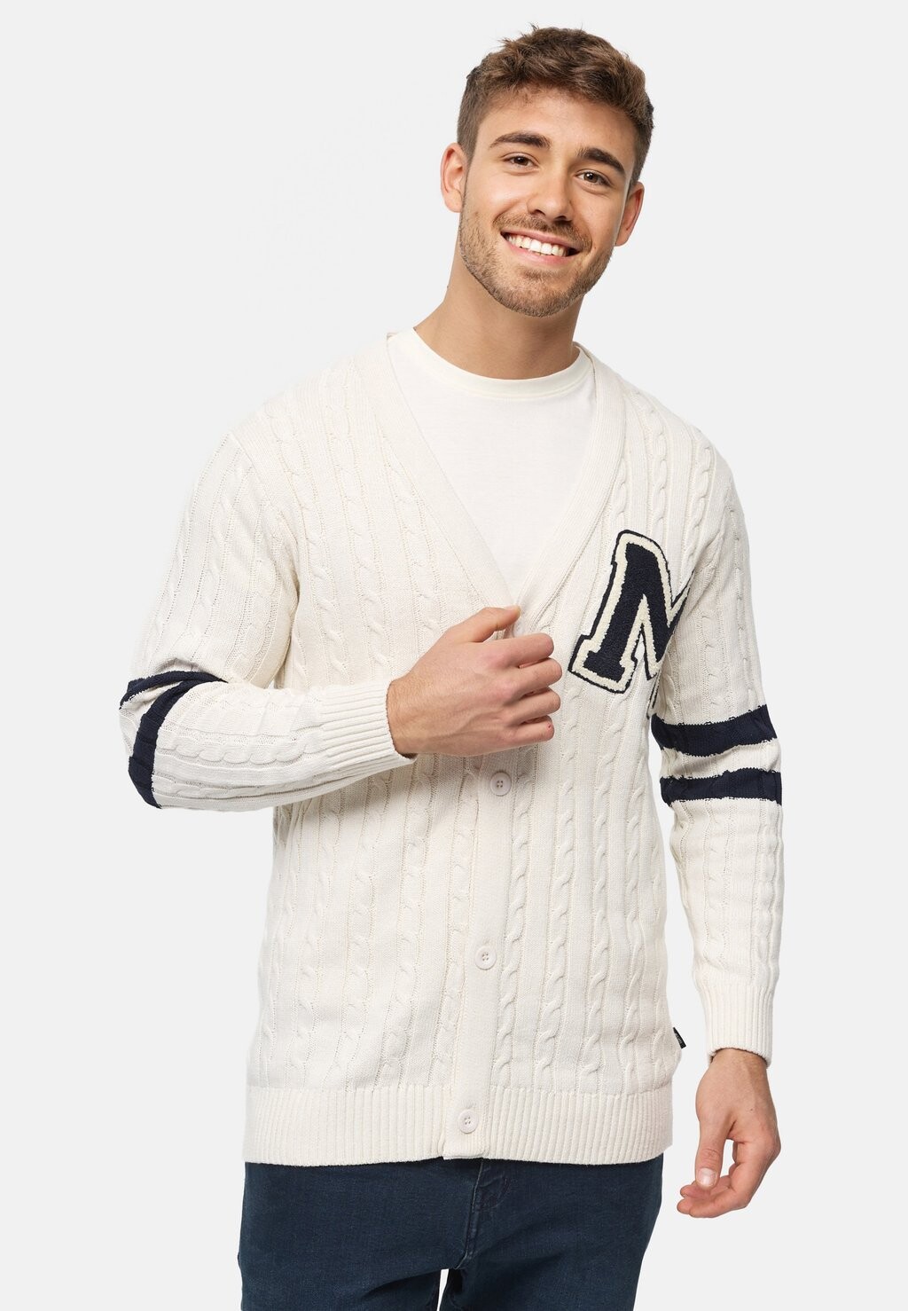 

Кардиган INJOSE INDICODE JEANS, цвет vanilla ice
