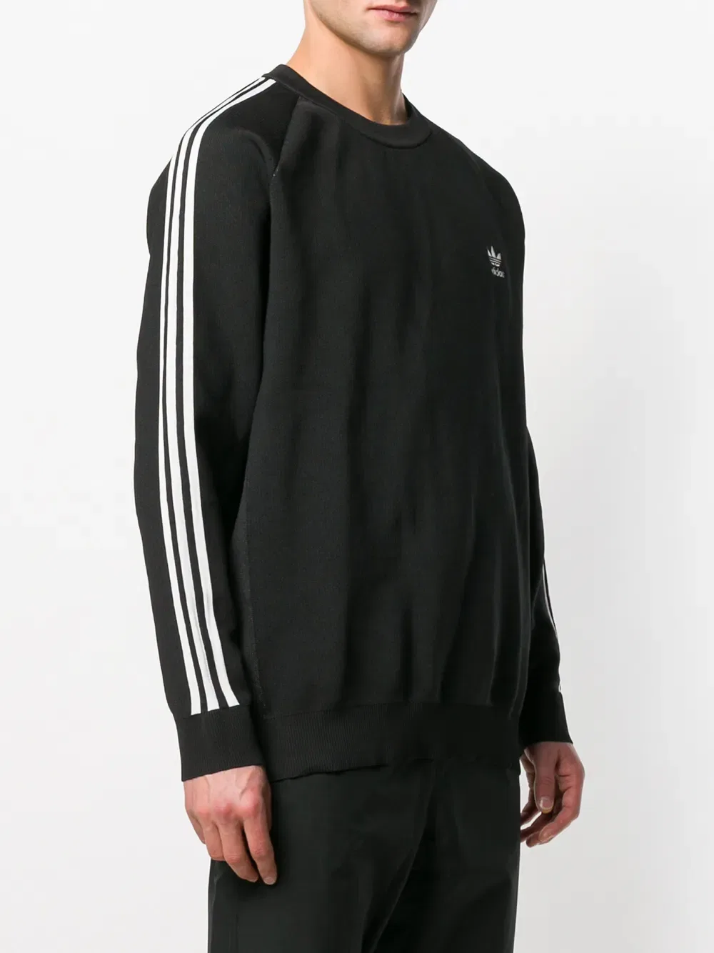 Толстовка Adidas Originals с круглым вырезом, черный — фото 3