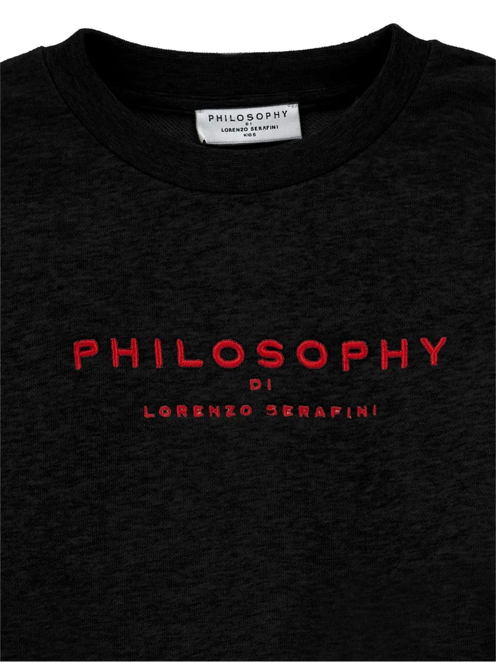 Толстовка с кулиской на рукавах Philosophy Di Lorenzo Serafini Kids, черный — фото 3