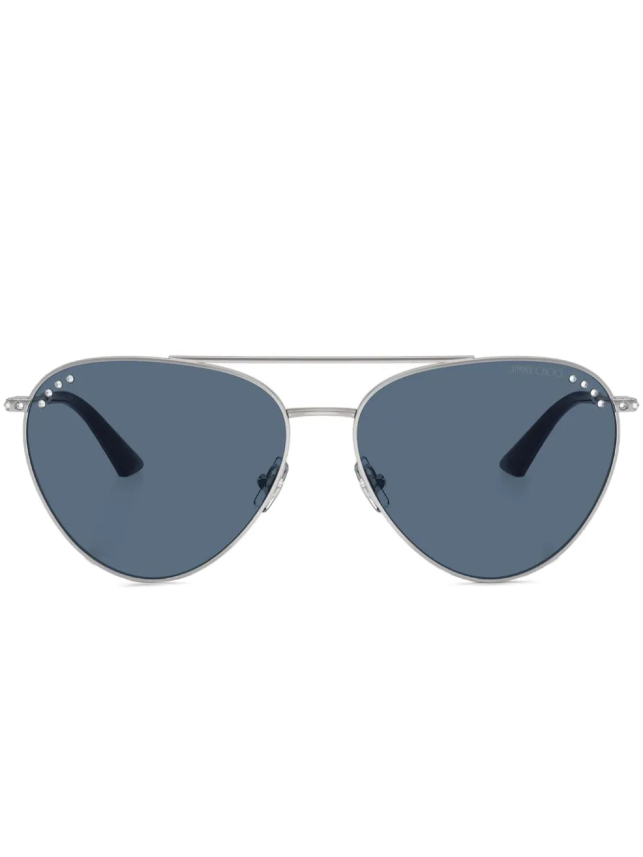 

Jimmy Choo Eyewear солнцезащитные очки-пилоты, серебряный