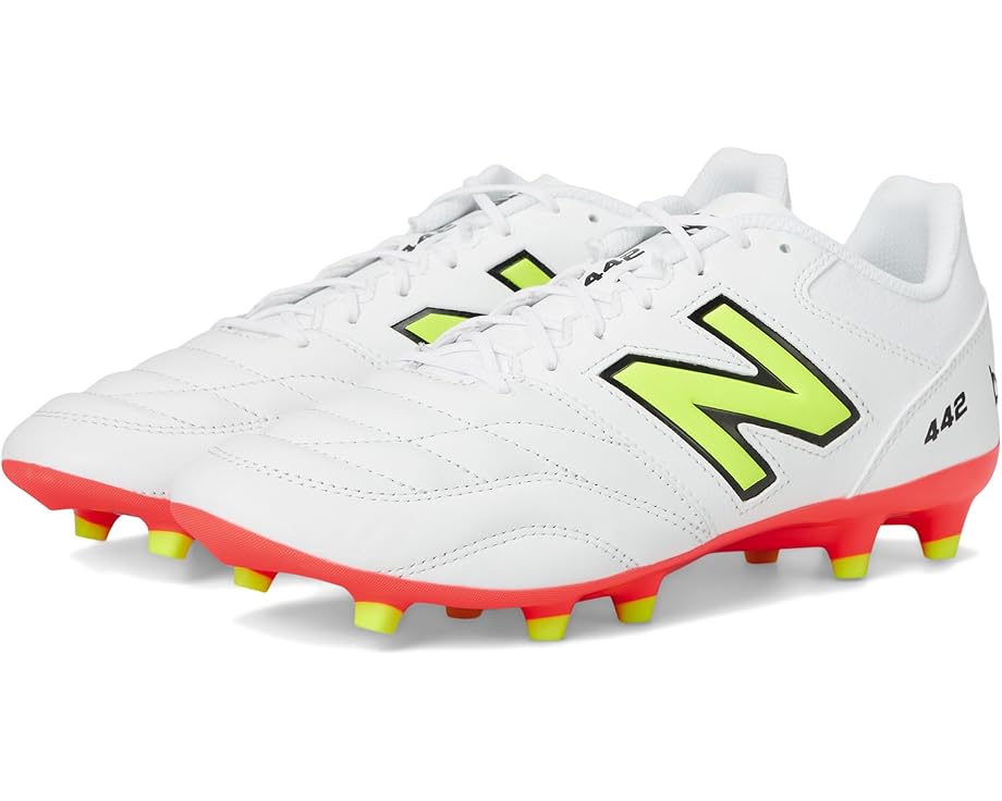 

Кроссовки New Balance 442 Team FG V2, цвет White/Energy Red/Hi-Lite