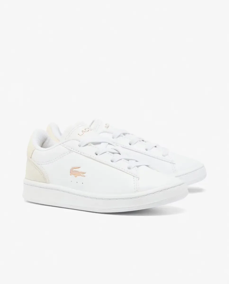 Унисекс спортивные кроссовки Carnaby Set для младенцев Lacoste, белый / зеленый — фото 3