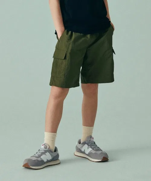 Детские карго шорты MUSINSA STANDARD KIDS с нейлоновым ремнем