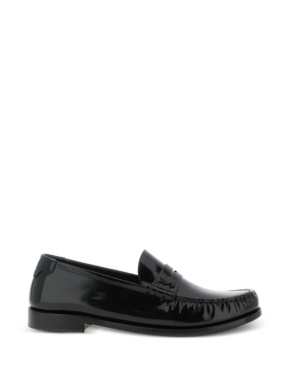 Лоферы с логотипом Saint Laurent, черный
