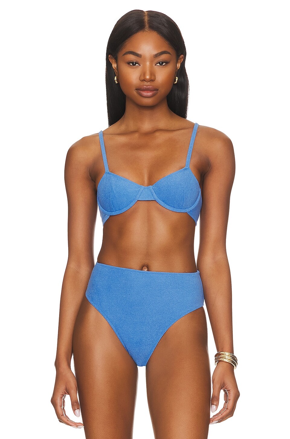 

Топ бикини FAITHFULL THE BRAND Maxime, цвет Sicilian Blue