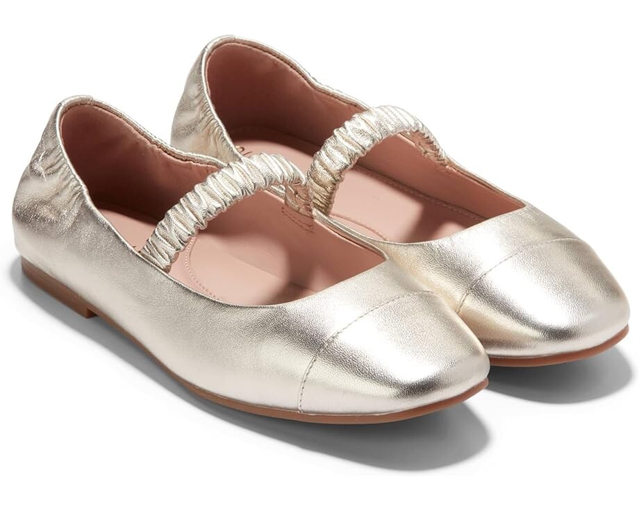 

Туфли на плоской подошве Cole Haan Yvette Ballet Flats, цвет Soft Gold Leather